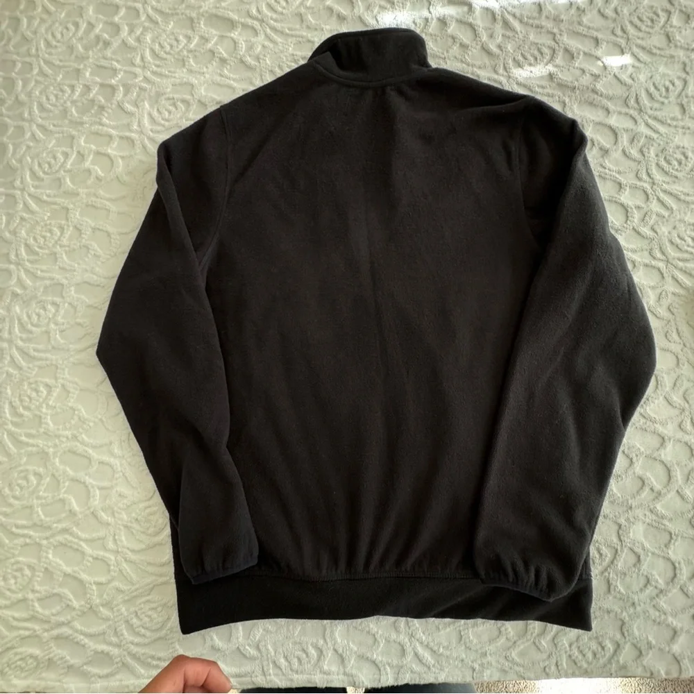 Hurley Black Quarter-Zip Fleece Pullover Jacket